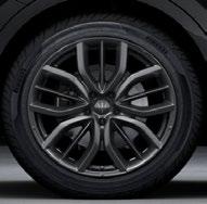 in lega leggera da 21" anteriore: 265 / 40R21