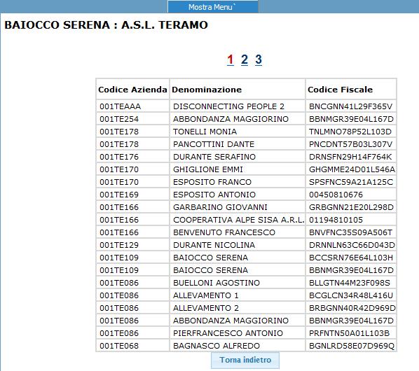 Da tal maschra è possibil ffttuar la ricrca indicando uno o più paramtri di ricrca oppur cliccando dirttamnt sul pulsant Invio.