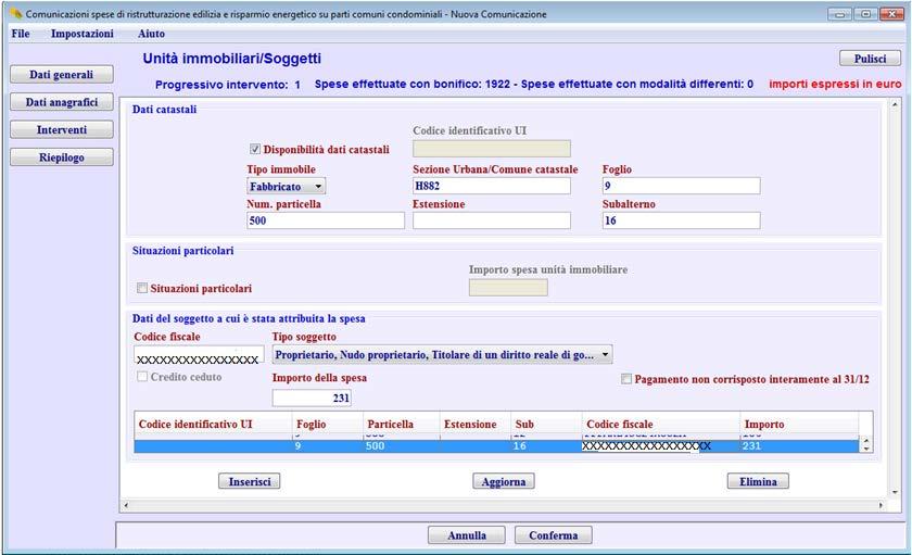 G = Acquisto e posa in opera di schermature solari. H =Acquisto e posa in opera di impianti di climatizzazione invernale a biomasse.