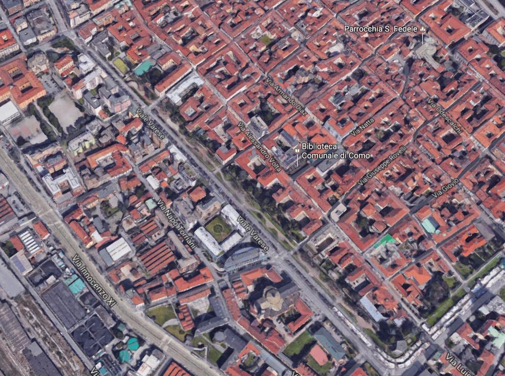 Area di progetto Figura 1: Vista aerea 3D su Viale Varese L area di progetto risulta essere Viale Varese, cioe una delle strade piu percorse, fra macchine e pedoni, in tutta Como, citta di circa 85