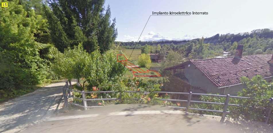 Vista dalla strada provinciale in località Piantorre della zona dove è previsto il bacino di