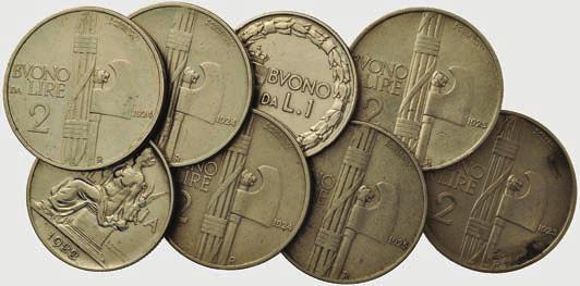1883-4-6-7 - Lotto di 9 monete MB qbb 50 7453 2 lire 1863 N (foro otturato) e T val, N stemma - Lotto di tre monete MB qbb 25 7454 2 lire 1863 N e T stemma - Lotto di due monete MB BB OFF.