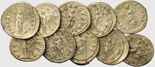 BB 110 7052 Antoniniano: Gordiano III - lotto di 9
