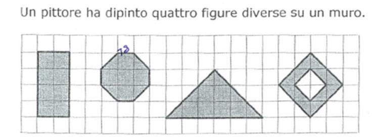 Analisi a priori (eventuali difficoltà che si potrebbero incontrare) Decorazioni Difficoltà a calcolare l area della 2, 3 e4 figura per la presenza di quadratini a metà.