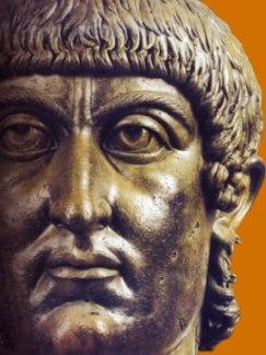 Secondo il racconto di Eusebio, scritto subito dopo la morte dell'imperatore, Costantino I si orientò verso il monoteismo quando ancora si accingeva a venire a Roma per combattere contro Massenzio.