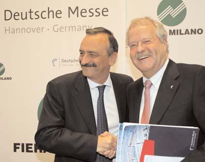 5 Economia e Fiere Le due fiere sono alleate nelle esposizioni all ombra della Grande Muraglia Linea diretta -Hannover Il gruppo meneghino ha siglato un intesa con Deutsche Messe, che organizza 13