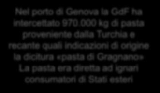 quali indicazioni di origine la dicitura «pasta di