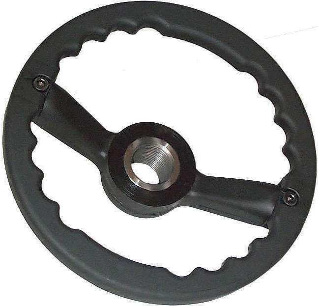 interamente filettato con volante. Ring nut with thraded body with steer for hand-wheel.