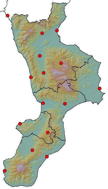 Trend annuali di temperatura e precipitazione in Calabria Maratea (14.6 C) 4% Castrovillari (15.2 C) 4% 2% % % % -2% -2% -2% 2% -4% -4% 195 196 197 198 199 Fiumefreddo Bruzio (15.