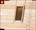 Listelli di legno 11 listelli di legno da 1,5x4x300 mm per le cornici dei portelli dei cannoni 2 elementi di legno per i lati della scala 2 listelli di legno da 1,5x4x200 mm per i gradini della scala