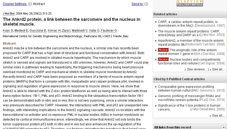 Accedere ad un articolo scientifico Cliccando sull icona dell editore, sarà possibile