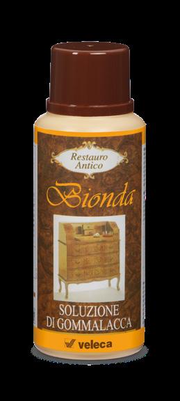 BIONDA gommalacca in soluzione BIONDA Bionda è una miscela di gommalacca ambrata naturale in soluzione con alcol.