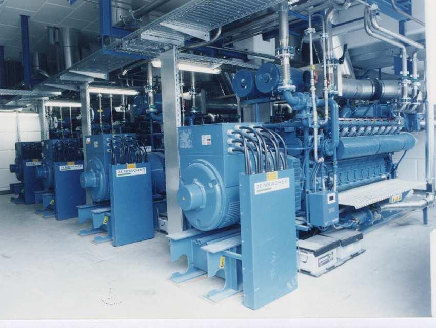 Gas da industria chimica Krems Chemie / A 4 x JGS 320 GS S.LC Pel = 2,352 kw 1,400 kg/h sat. Steam (11.