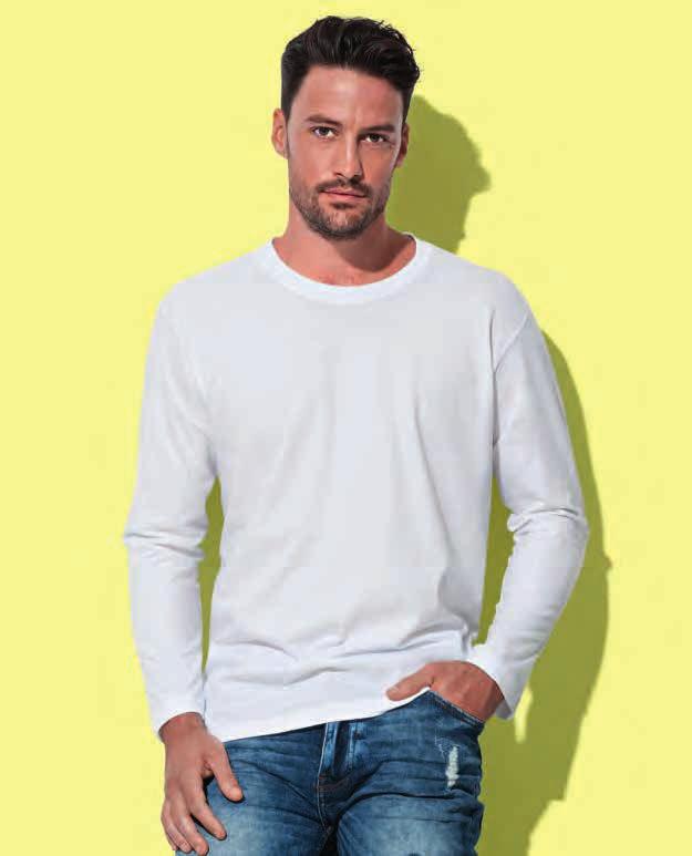 JERSEY Cotton JERSEY Cotton T-SHIRT MANICA LUNGA ST9040 Star Morgan maglia aderente girocollo manica lunga 100% Cotone Ring Spun 160 gr/m 2 Girocollo con bordo a costine orlato Cuciture laterali