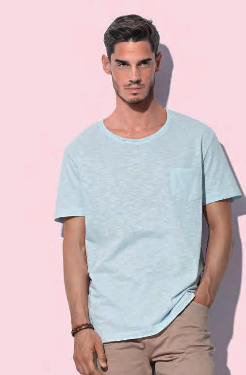 T-SHIRT MANICA CORTA GIROCOLLO JERSEY Cotton NO LABEL NO LABEL ST9450 ST9850 ST94 Star Shawn slub maglia oversize girocollo manica corta con taschino 100% Cotone Ring Spun 140 gr/m 2 Filato slub per