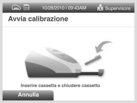 La procedura di controllo calibrazione deve essere eseguita ogni 30 giorni. Il Sofia può essere impostato per ricordare all utente di completare la procedura di controllo calibrazione.