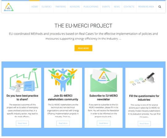 Condivisione buone pratiche: EU-MERCI Il progetto EU-MERCI è dedicato alla condivisione