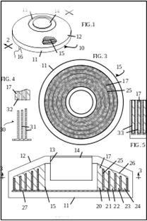 Fig.26.Disegno tecnico di un'antenna Chocke Ring. Estratto da "http://www.electroyou.
