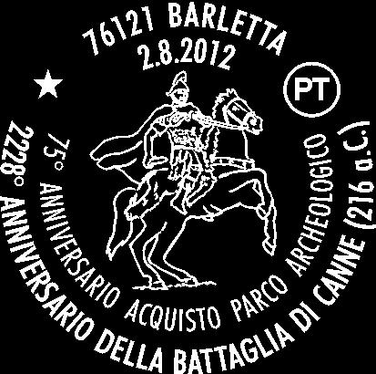 N. 748 RICHIEDENTE: Comitato Italiano Pro Canne della Battaglia SEDE DEL SERVIZIO: c/o la Stazione Ferroviaria 76121 Barletta DATA: 2/8/12 ORARIO: 17/21 Via Amendola, 114-70126 Bari (tel.