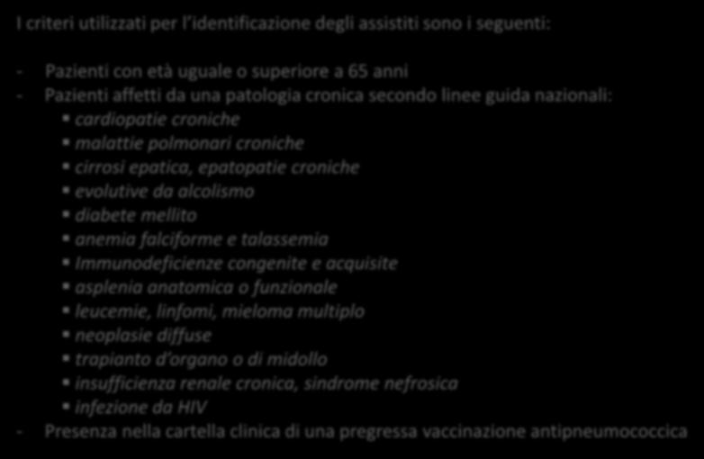 Vaccinazioni Vaccinazione Antipneumococco Nell area MMG -> Vaccinazioni del sito La funzionalità elabora in automatico i dati contenuti nella cartella Cloud del medico al fine di identificare i