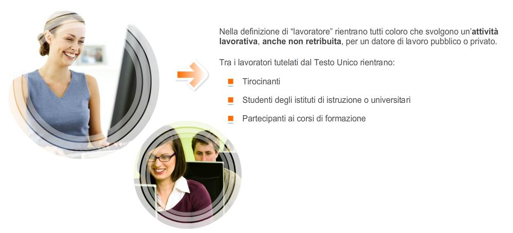 Il lavoratore È interessante notare come il decreto 81 comprenda nella definizione di lavoratore chiunque svolga un attività lavorativa, anche non retribuita, per un datore di lavoro pubblico o