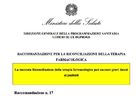 Le terapie farmacologiche prescritte nelle transizioni di cura.