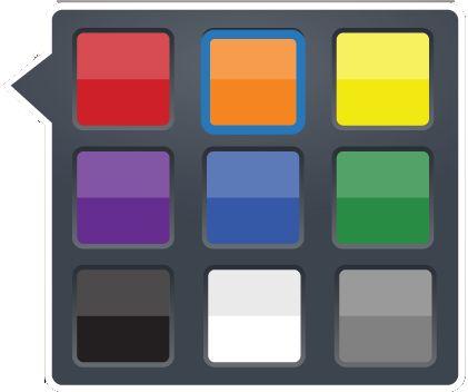 Permette di selezionare il colore di un'annotazione. Selezionare il colore nel riquadro a comparsa.
