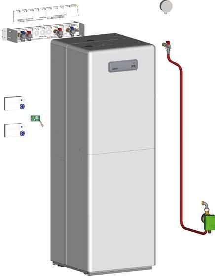 Esempio di configurazione Bimetal Condens Top Solar PAB con kit raccordi, kit ricircolo, comando remoto e sonda esterna * 1 5 Bimetal Condens TOP SOLAR 2 3b 3 3a 4 * Kit rubinetti PAB2 (2 zone) Kit