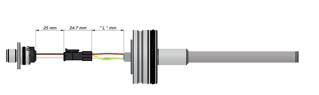 msec 1 per corse fino a 600 / 2 fino a 2500 CONNESSIONE A FILI LIBERI STAGNATI (OPZIONE F) Codice Colori Giallo Marrone Bianco