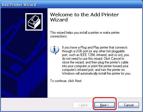 8. Cliccare su Add New Printer per avviare l'applicativo veloce di