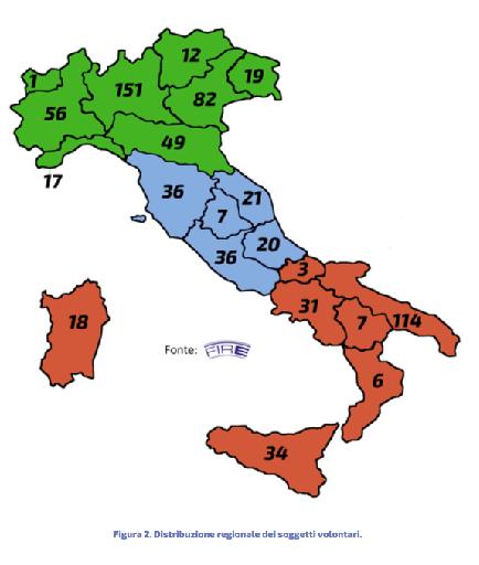 Localizzazione geografica delle nomine La maggior parte delle nomine obbligate è concentrata nel nord del Paese, a causa della