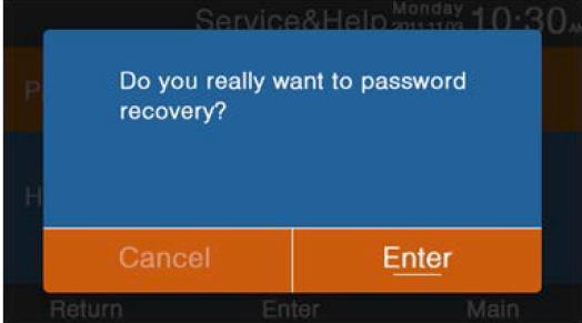 2 Se è stato selezionato il recupero password, vi sarà chiesto di confermare la richiesta.