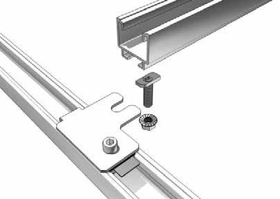 Inserire il tassello MK2 nel profilo inferiore SoliRail,