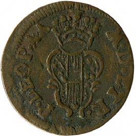 262. Quattrino, 1789 Mistura 0.555 mill. ag. g 0,74 mm 16,25 inv. SSBAR 575513 D/ P.LEOP.A.A M.D.ETR.