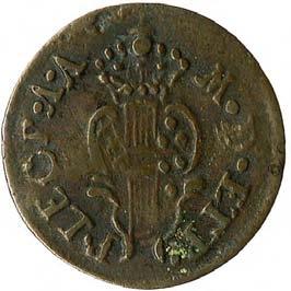 203. Quattrino, 1784 Mistura 0.555 mill. ag. g 0,6 mm 16,36 inv. SSBAR 575448 D/ P.LEOP.A.A M.D.ETR.