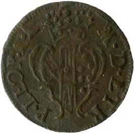 205. Quattrino, 1784 Mistura 0.555 mill. ag. g 0,57 mm 16,14 inv. SSBAR 575450 D/