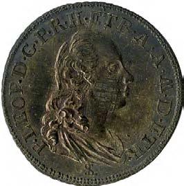 240. Paolo, 1788 Argento 916 mill. g 2,68 mm 23,72 inv. SSBAR 575493 D/ P.LEOP.D.G.P.R.H.ET.B.A.A.M.D.ETR. Busto del granduca drappeggiato a d.