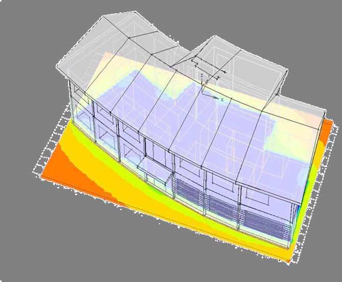 : studio degli ombreggiamenti Controllo del soleggiamento estivo: possibili schermature del fronte sud.