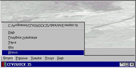 CLASROCK32 for Windows - Guida all'uso - 12 Capitolo 7 - Comandi Menu Archivi (ALT,A) Questo menu contiene i comandi per l'apertura ed il salvataggio dei files all'interno dei quali vengono