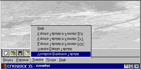 CLASROCK32 for Windows - Guida all'uso - 20 Menu Stampa (ALT,S) Tramite questo menu è possibile visualizzare e stampare i tabulati riassuntivi.
