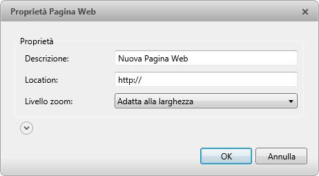 Avigiln Cntrl Center Standard Figura A. Finestra di dialg Prprietà Pagina Web 2. Inserire un nme per la pagina Web. 3. Inserire un URL della pagina Web nel camp Indirizz web. 4.