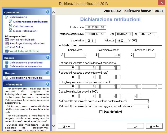 Cliccando sulle singole voci entriamo nei dettagli