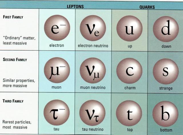 Costituenti fondamentali della materia: Quark e Leptoni Sono elementari al meglio di 10-18 m Materia ordinaria Hanno spin e carica ben