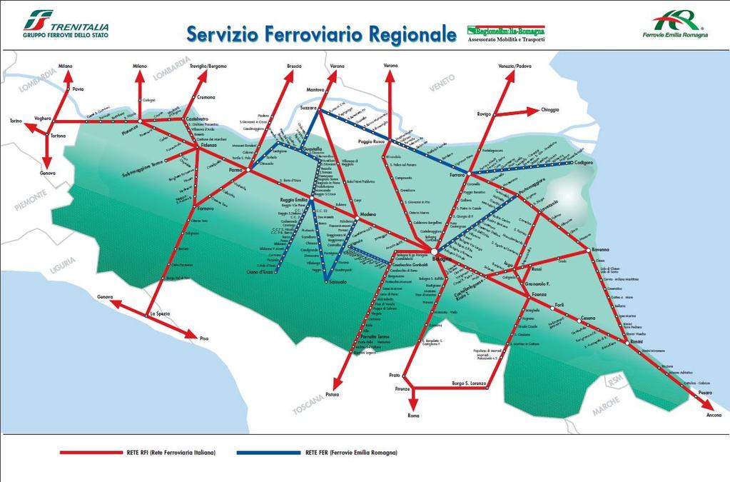 La rete ferroviaria