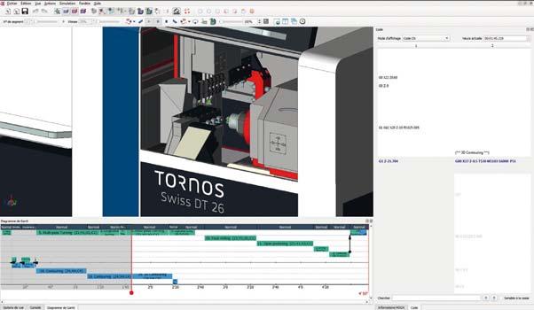 Di fatto, lo sviluppo dei post-processori e della nuova macchina viene sincronizzato nelle officine Tornos.