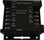 3 Ch 18A MAX 3 (6A cadauna) 216W (12v) 432W (24v) 93,50 A3066 12 Vdc 24 Vdc 6A x 3 Ch 18A MAX 3 (6A