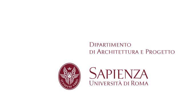 UNIVERSITA DEGLI STUDI DI ROMA LA SAPIENZA DIPARTIMENTO DI ARCHITETTURA E PROGETTO PROCEDURA SELETTIVA PER IL CONFERIMENTO DI N.