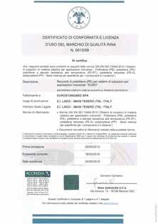 it Eurostandard ha inoltre in concessione la licenza d uso di numerosi altri marchi di conformità di primari organismi di certificazione