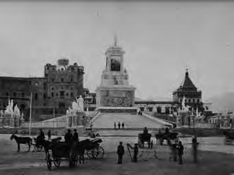 Basile, Concorso per il Palazzo di Giustizia a Roma (1884), riproduzione fotografica d epoca dell alzato del prospetto principale