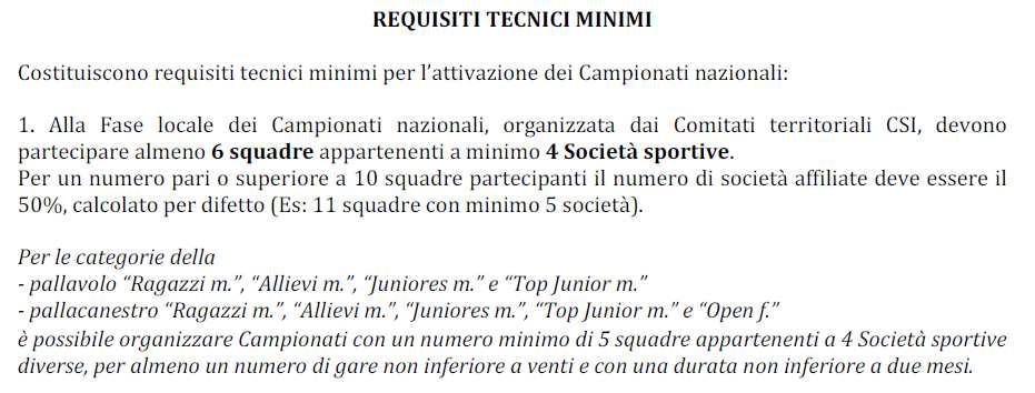 Comunicato Ufficiale n.